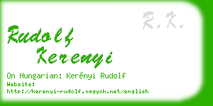 rudolf kerenyi business card